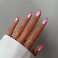 50+ Amazing Barbie Nails You Need To Try; neon nails! This includes barbie nails design ideas, barbie nails acrylic, barbie nails short, barbie nails design, barbie nails design ideas almond, barbie nails aesthetic, barbie nails almond, barbie nails 2023, barbie nail art & more! This also includes barbie nail ideas, barbie nails pink, pink nails, pink nails designs, barbie nails acrylic design, barbie nails acrylic pink, barbie nails simple & more! #barbienails #barbienailsdesigns #pinknails Pink French Nails, Cute Pink Nails, February Nails, Pink French, Her Nails, Nails French, Nails Pink, Pink Nail, Pink Acrylic Nails