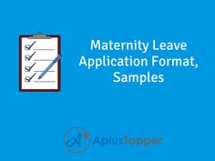 a clipboard with the words,'material leave application format samples '