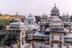 an aerial view of some buildings in india