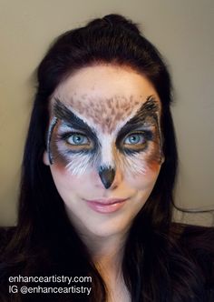 Celestial Face Paint, Racoon Makeup, Animal Inspired Makeup, Animal Makeup Looks, Red Riding Hood Makeup, Animal Face Paintings, Animal Makeup