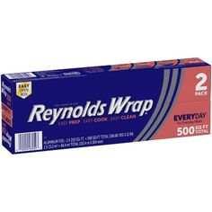 a box of reynoldss wrap on a white background