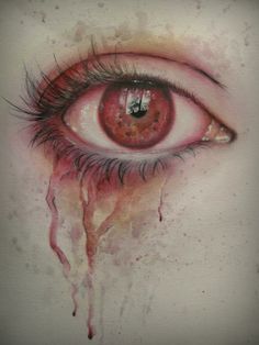 Crying Eye (Acrylic) Crying Eye Painting, Tears Draw Reference, Crying Eye Sketch, Bangladesh Drawing, Crying Blood, Eye References, Dada Collage, Crying Eyes, Make Your Eyes Pop