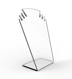 a glass display stand with four sections on each side and one section in the middle