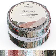 an assortment of decorative washi tapes in various colors