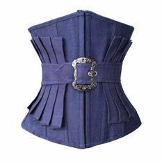 Moda Steampunk, Corset Steampunk, Corset Underbust, Mode Steampunk, Denim Fashion Women, Steampunk Corset, Corset Fashion, Body Shapewear