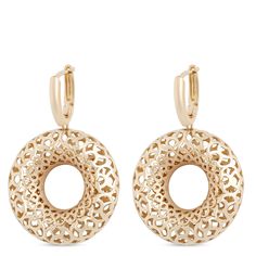 Two 14k yellow gold lattice rings dangle from gold hoops for a look that’s refined and captivating. The meticulous artistry is inspired by generations of Italian jewelry making techniques and contemporary style for the perfect harmony everyday wearability and elegance. As part of our Toscano Collection, these earrings are a celebration of gold and its enduring appeal. Elegant Yellow Gold Hoop Earrings With Intricate Design, Elegant Filigree Yellow Gold Hoop Earrings, Elegant Filigree Hoop Earrings In 14k Gold, Elegant 14k Gold Filigree Hoop Earrings, Yellow Gold Elegant Hoop Earrings, Elegant Metal Hoop Earrings With Filigree, Elegant Gold Plated Hoop Earrings With Intricate Design, Elegant Gold-tone Pierced Hoop Earrings, Classic Earrings