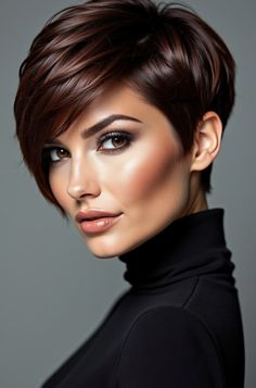 Pixie Cut With Highlights, Pixie Haircuts For Women, Haircuts For Women Over 50, Age Is Just A Number, Wavy Bob Hairstyles, Wavy Bob