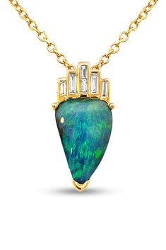 It is better to be patient and get what you desire at the right time. ‘The Crown’ opal pendant features a radiant boulder opal with remarkable green-blue colour-play of the precious opal gemstone to shine. This majestic opal pendant is sure to be a timeless addition to your jewellery collection. Give a thoughtful give to your special someone. Shop now on our website. link in bio. Diamond Crown, Australian Boulder Opal, Solid Gold Chains, Yellow Gold Setting, Green Opal