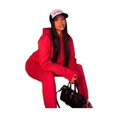 Solid Hooded Sweatshirt and Pants Two Piece Set Red Cotton Tracksuit For Winter, Casual Solid Color Tracksuit With Drawstring Hood, Casual Solid Tracksuit With Drawstring Hood, Hooded Fleece Tracksuit For Winter, Hooded Athleisure Tracksuit In Solid Color, Solid Color Hooded Athleisure Tracksuit, Solid Hooded Tracksuit In Athleisure Style, Solid Color Hooded Tracksuit In Athleisure Style, Casual Red Tracksuit For Fall