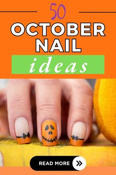 50 October nail ideas Cute Nail Polish Colors, October Ideas, Cute Nail Polish, October Nails