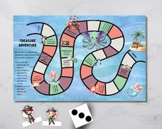 a board game with an octopus on it