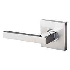 an image of modern stainless steel door handle