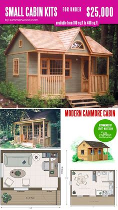 small cabin kits for under $ 25, 000