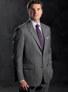 Super 120's Grey Mélange Flannel Suit Gray Single Button Semi-formal Suits, Gray Wool Blazer For Semi-formal Occasions, Gray Single Breasted Blazer In Suiting Fabric, Business Casual Gray Suit In Suiting Fabric, Gray Single-breasted Blazer In Suiting Fabric, Gray Business Casual Suit, Gray Suit For Business Casual, Classic Gray Single Button Suit, Gray Wool Suit For Business Casual