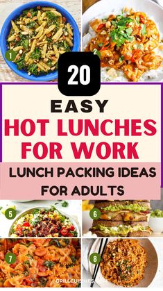 20 easy lunches for work lunch packing ideas for adults