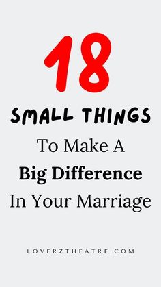 18 Small Things To Make A Big Difference In Your Marriage Small Things To Make, Marriage Counselor, Romantic Ideas, Things That Matter, Saving Your Marriage, The Small Things, Things To Make, Marriage Is