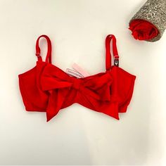 New With Tag Victoria’s Secret Dream Angel Satin Bow Push-Up Without Padding Bra Color: Red Available In Sizes: 34dd Push-Up Without Padding Style Solid Color Large Bow Detail Satin. Adjustable Shoulder Strap P23 3-4 2 Large Bow, Satin Bow, Padded Bras, Bow Detail, Women's Intimates, Victoria’s Secret, Push Up, Victoria's Secret, Shoulder Strap