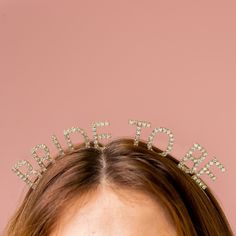 This rhinestone Bride to be headband is the perfect accessory for your classy hen night, and will stay put from dusk till dawn. Classy Hen Party, Bride Head, Bridesmaid Headband, Hen Party Accessories, Be Design, Bride Headband, Bride Tiara, Gold Bridesmaids, Maid Of Honour