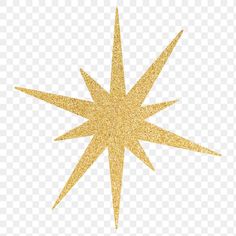 a gold glitter star on a white background, with no background clipart png