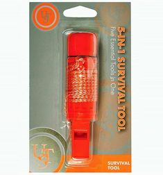 an orange light is in the package for use as a tool to cut down trees