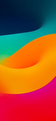 an abstract background with wavy lines and colors that are multicolored, including blue, red, yellow, green, orange, and pink