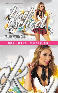 Back 2 School School Club Flyer Design, Back 2 School Flyer, Back To School Special Flyer, Music Painting, Event Flyer