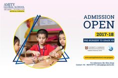 an advertisement for the school's open day with two children at a table working on crafts