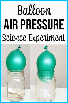 an air pressure experiment for kids to learn how to use thermometers and fill jars