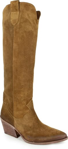 ZIGI Valezka Knee High Boot (Women) | Nordstrom Boots 2024 Trend, School College Outfits, Boots And Hearts, Hearts Outfit, Tall Cowgirl Boots, Engagement Party Outfit, Knee High Western Boots, Black Biker Boots, Knee High Cowboy Boots