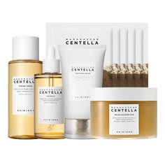 Centella Skincare Routine Set Skin Care Products For Teens, Daily Skin Care Routine Steps, Skin Care Routine Daily, Skin Care Routine Homemade, Best Products For Acne, Skin Care Routine At Home, Glowing Body Skin, Treat Acne Naturally, Routines Morning