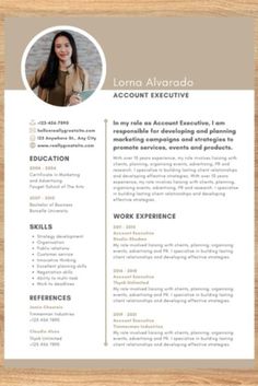 a professional resume template with a photo on the front and back cover, in light brown tones