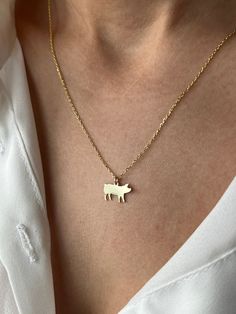 🐖Cute, tiny, little, mini pig🐖 Choose from 925K Sterling Silver, adorned with a lavish array of finishes: Gold, Rose Gold, or White Gold, each radiating its own unique allure. A timeless treasure for all who adore beauty and sophistication 💛 Exquisite Details: * Crafted from 925K Sterling Silver, delicately plated with 14K Gold, Rose Gold, or White Gold * Select your preferred chain length: 18 inches (with a 2-inch extender) / 45 cm (with a 5 cm extender) or 22 inches (with a 2-inch extender) Pig Necklace, Animal Necklace, Pet Necklace, Unisex Jewelry, Timeless Treasures, Charm Necklaces, Sterling Silber, Gold Rose, Chain Length