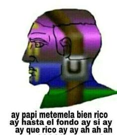 an image of a man's head with the words in spanish