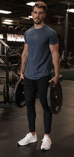 Workout Outfits Men, Mens Workout Outfits, Comfortable Workout Outfits, Mens Gym Fashion, Gym Wear Men, Gym Attire, Gym Outfit Men