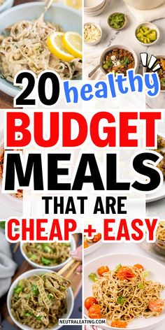 20 healthy budget meals that are cheap and easy