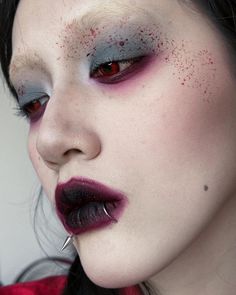 Vampire Makeup Ideas, Artsy Makeup, Vampire Aesthetic, Vampire Makeup, Horror Makeup, Image Swag, Unique Makeup