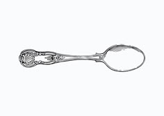 a drawing of a spoon with an intricate design on it