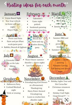 Hosting Ideas, Dinner Party Themes, Cute Date Ideas, Fall And Halloween, Planner Pdf, Fun Family Activities, Family Night, Volleyball Hairstyles