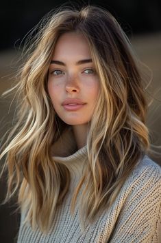 31 Best Brunette Summer Hair Color Ideas To Try Blonde Highlights Shag Hair, Light Hair Dark Eyebrows, Brunette Summer Hair Color, Brunette Summer Hair, Summer Hair Color Ideas, Blonde Hair Transformations