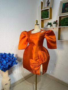 burnt orange dress made with luxury mikado silk Mikado Silk Dress, Burnt Orange Gown, Mikado Silk, Gown Birthday, Orange Gown, Burnt Orange Dress, Dress Idea, Birthday Dress, Dress Evening