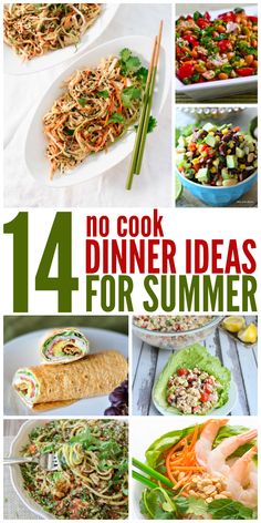 no cook dinner ideas for summer