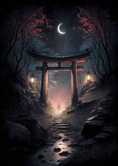 الفن الرقمي, Japan Landscape, Cool Anime Backgrounds, Japon Illustration, Japanese Landscape, Jolie Photo