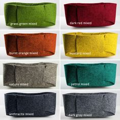 several different colors of fabric with the words, how to make an easy diy storage bin