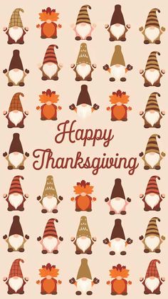 a thanksgiving card with cute little turkeys