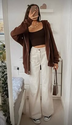 Causual Outfits, Pinterest Outfits, Brown Top, Swaggy Outfits, Cute Everyday Outfits, Cute Simple Outfits, Outfit Inspo Fall