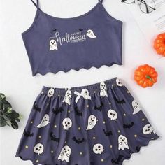 Super Cute And Stylish Ships In 5-10 Business Days Bat Clothing, Bat Graphic, Ghost Bat, Pinterest Ideas, Short Pj Set