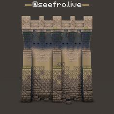 an image of a castle made out of blocks and bricks with text overlaying it