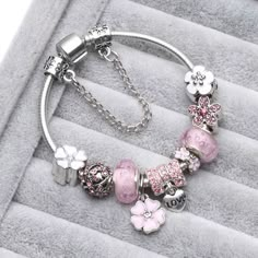 FREE SHIPPING!!! Material: Alloy Size is adjustable Occasions: Wedding/Party/Engagement Origin: Made in China Pandora Bracelet Charms Ideas, Girly Bracelets, Pandora Bracelet Designs, Pandora Jewelry Charms, Retro Bracelet, Bracelet Pandora, Wrist Jewelry, Jewelry Accessories Ideas, Pandora Bracelet Charms