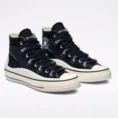 Limited Edition Converse Collab With Kim Jones. Perfect Condition, Worn Just Once. Can Ship In Box With Both Black And Cream Laces! Unisex- W9.5/M7.5 Kim Jones, Shoe Wishlist, Shoes Converse, Converse Chuck 70, Chuck 70, Snow Boots Women, Converse Chuck Taylor All Star, Womens Converse, Chuck Taylor Sneakers