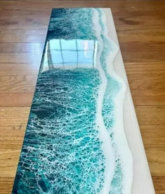 36" x 18" Epoxy Table Ocean Blue Resin Art Coastal Living Elegance Furniture
Buy with us : www.stonecraftcreation.com Epoxy Furniture, Seni Resin, Ocean Wave Wall Art, Art Plage, Resin Countertops, Resin Artist, Resin Geode, Ocean Resin, Seascape Wall Art